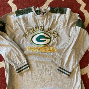 Green Bay Packers NFL Gray Long Sleeve Shirt NWOT